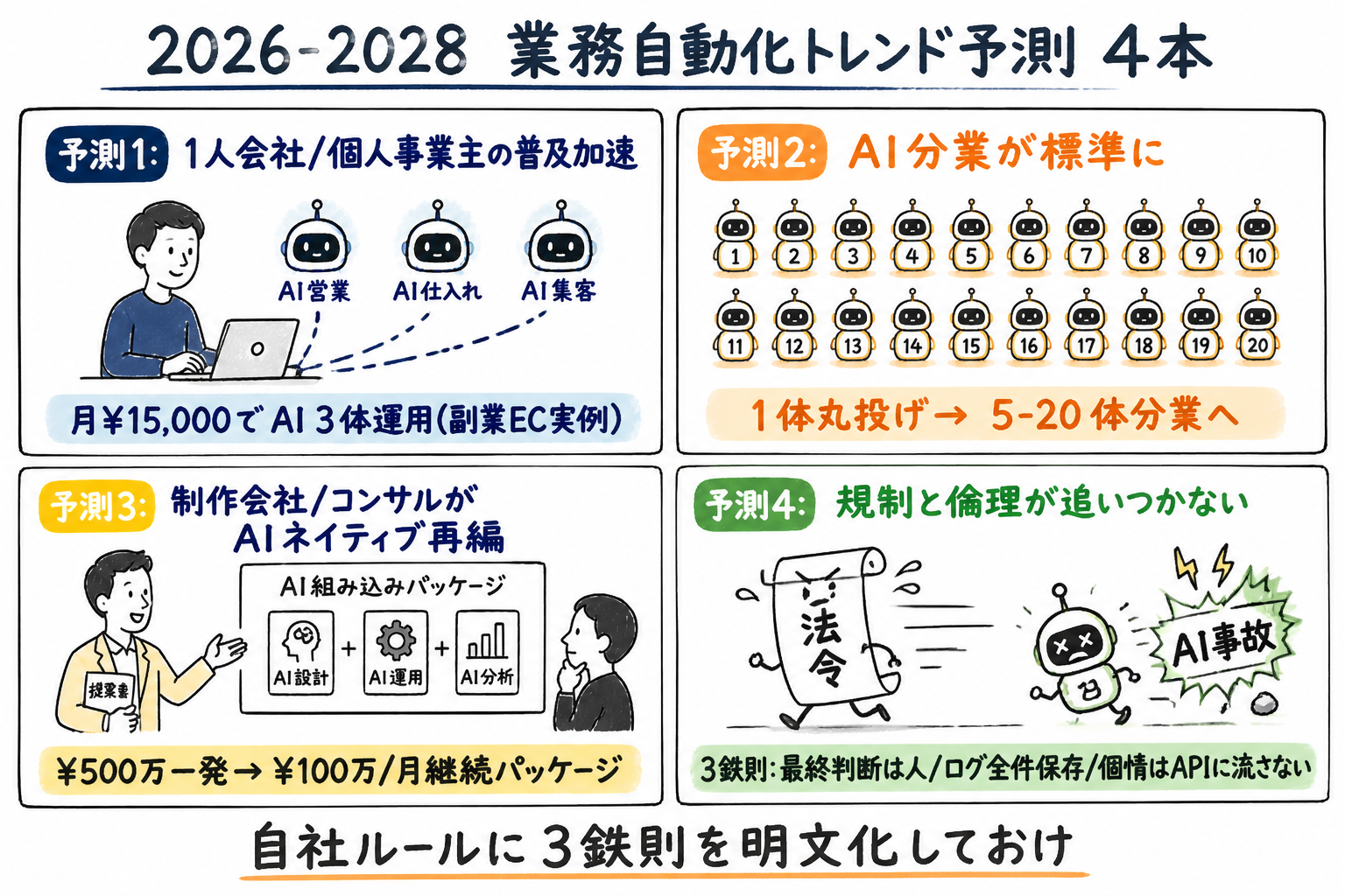 2026-2028 業務自動化トレンド予測4本